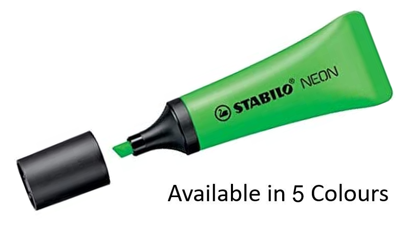 Neon highlighter hot sale