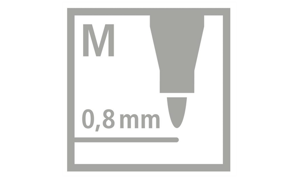 Nylon Tip Writing Pen - STABILO pointMax - Wallet of 4 - Assorted Pastel Colours