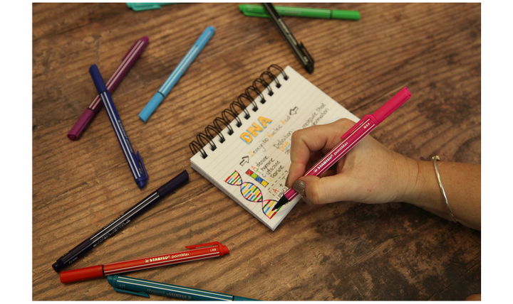 Nylon Tip Writing Pen - STABILO pointMax - Wallet of 4 - Assorted Pastel Colours