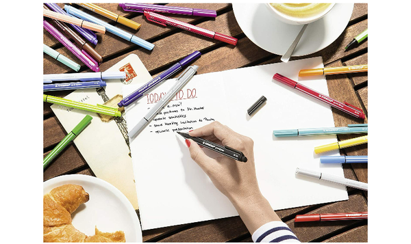 Nylon Tip Writing Pen - STABILO pointMax - Wallet of 4 - Assorted Pastel Colours