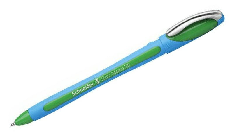 Schneider Slider Memo XB - Penna A Sfera Con Punta Extra Larga E Fluida - Colore Blu - Ideale Per Ufficio E Scuola