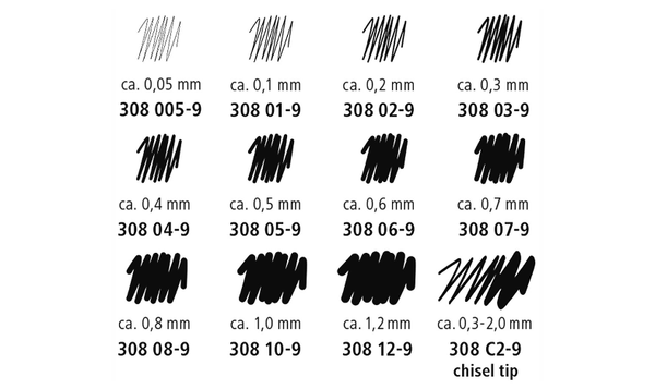 STAEDTLER 308 Pigment Liner Pen