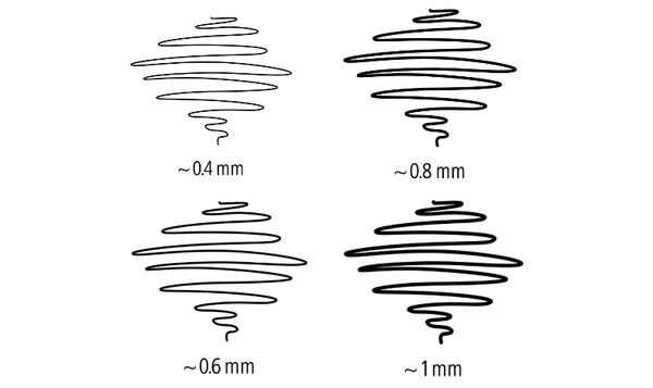 STAEDTLER Lumocolor Permanent Black Marker Pens Pack of 4 Assorted Line Widths