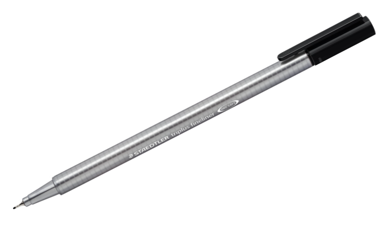 STAEDTLER Pigment Liner Pack, Black, 8 Pens, Assorted Line Widths, 0.05mm,  0.1mm, 0.2mm, 0.3mm, 0.5mm, 0.8mm, 1.0mm, 1.2mm