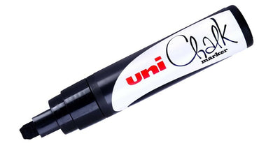 Uni Chalk Marker Pen PWE-17K Broad Chisel Tip - Black
