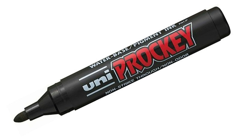 Uni Prockey Permanent Marker Pen PM-122 Medium Bullet Tip