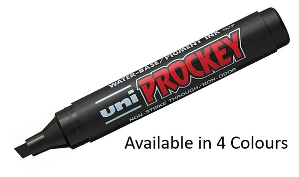 Uni Prockey Permanent Marker Pen PM-126 Medium Chisel Tip