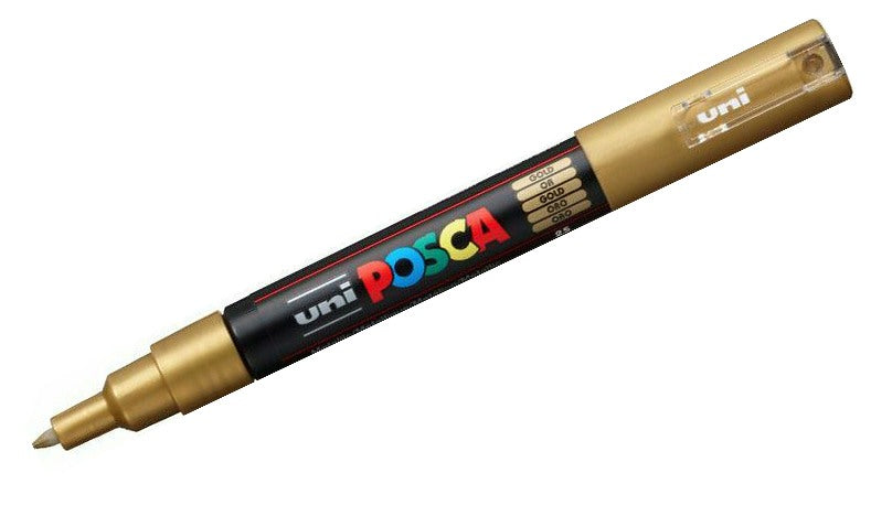 Uni POSCA Marker Pen PC-1M Extra Fine Set of 16 Assorted Colours
