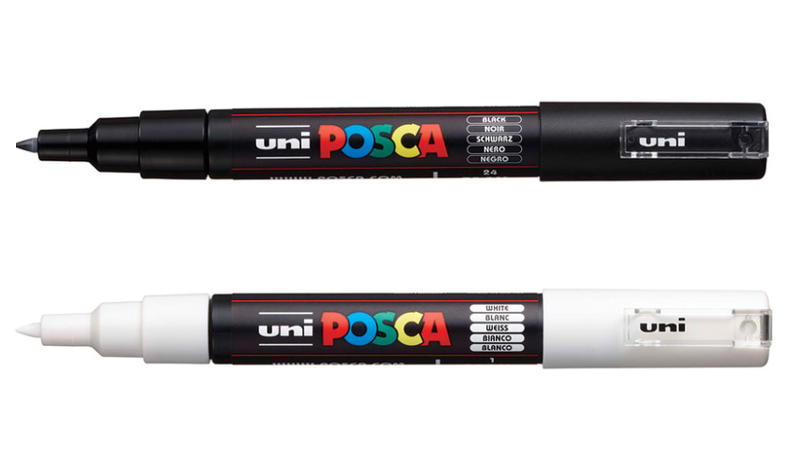 Uni Posca Paint Marker PC-1M - White - Extra Fine Point