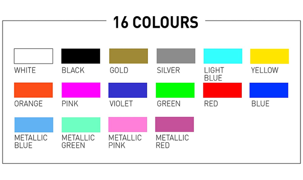 Uni POSCA Marker Pen PC-1MR Ultra-Fine Set of 16 Assorted Colours