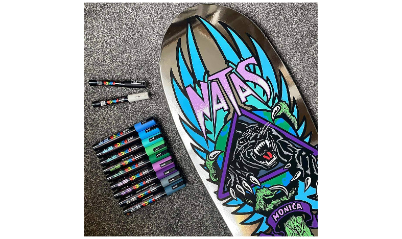 Uni POSCA Marker Pen PC-3M Fine Set of 4 Monotones