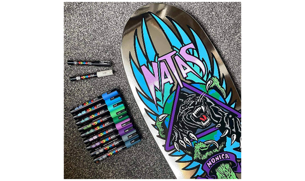 Uni POSCA Marker Pen PC-3M Fine Set of 4 Monotones