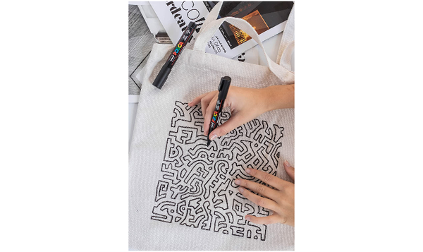 Uni POSCA Marker Pen PC-5M Medium Set of 2 (Gold Silver)