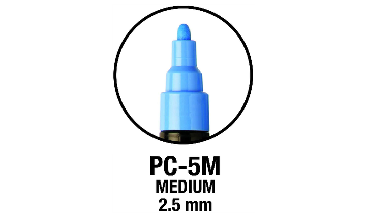Uni POSCA Marker Pen PC-5M Medium Set of 8 Assorted
