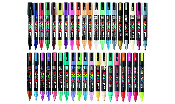 Uni POSCA Marker Pen PC-5M Medium 39pc Collection Box