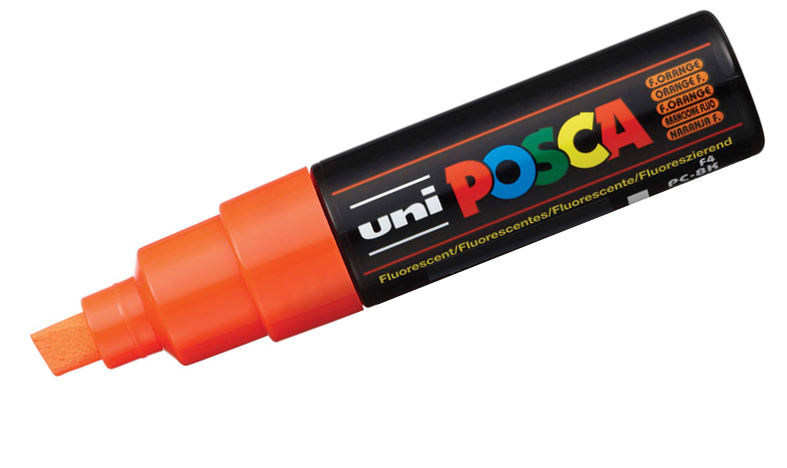 POSCA PC‑8K Broad Chisel Paint Marker (8mm)