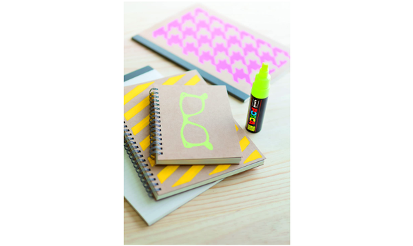 Uni POSCA Marker Pen PC-8K Broad Chisel Set of 8 Metallics