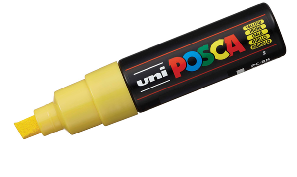 Uni POSCA Marker Pen PC-8K Broad Chisel Set of 8 Assorted