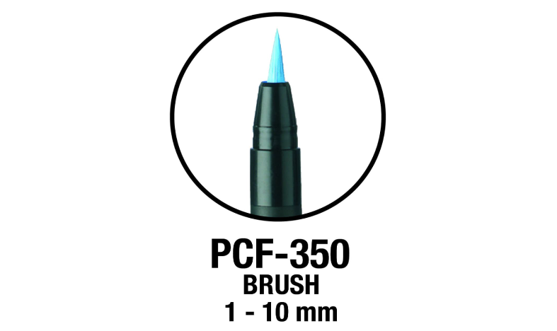 Uni POSCA Marker Pen PCF-350 Brush Set of 10 Assorted