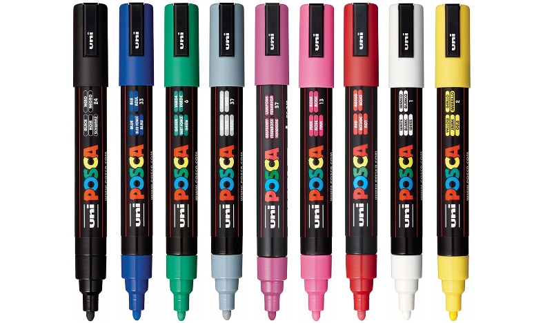 Uni POSCA Marker Pen Set of 24