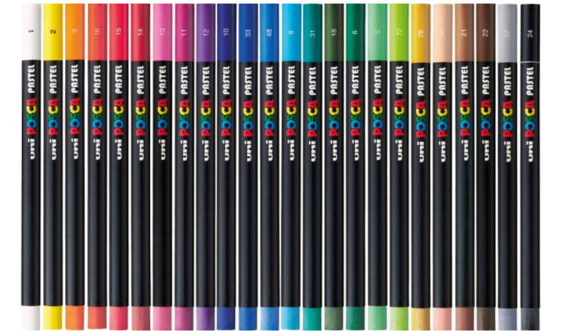 QoQa - POSCA 36 crayons ou 24 pastels